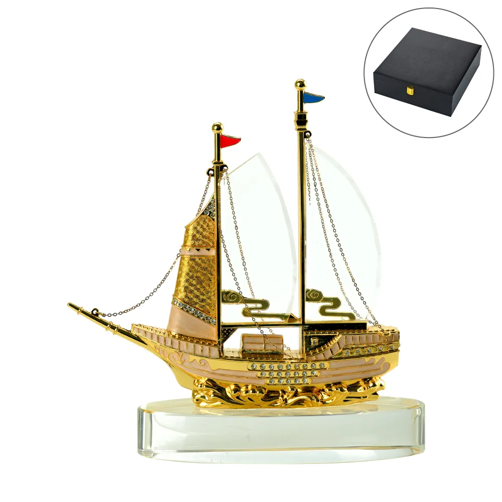 Sailing Boat Award on Glass Base
