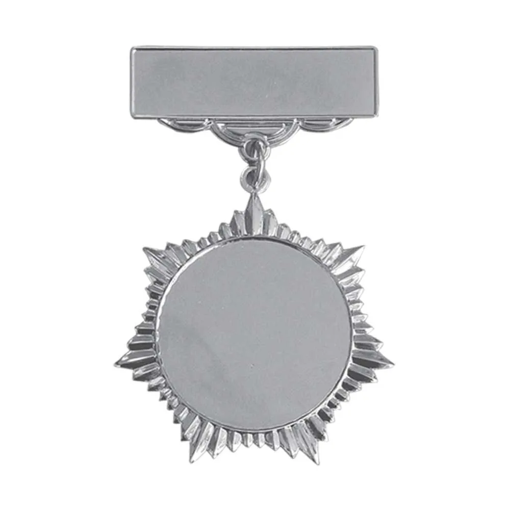 Sunburst Medal with Name Bar
