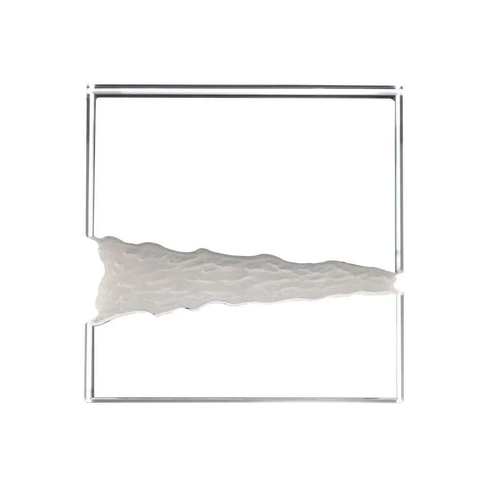 Square Crystal Award with Textured Band