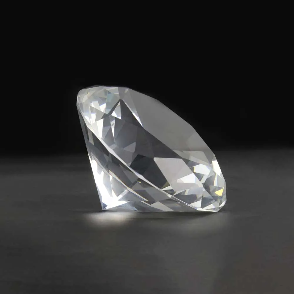 Crystal Diamond Paperweight Award
