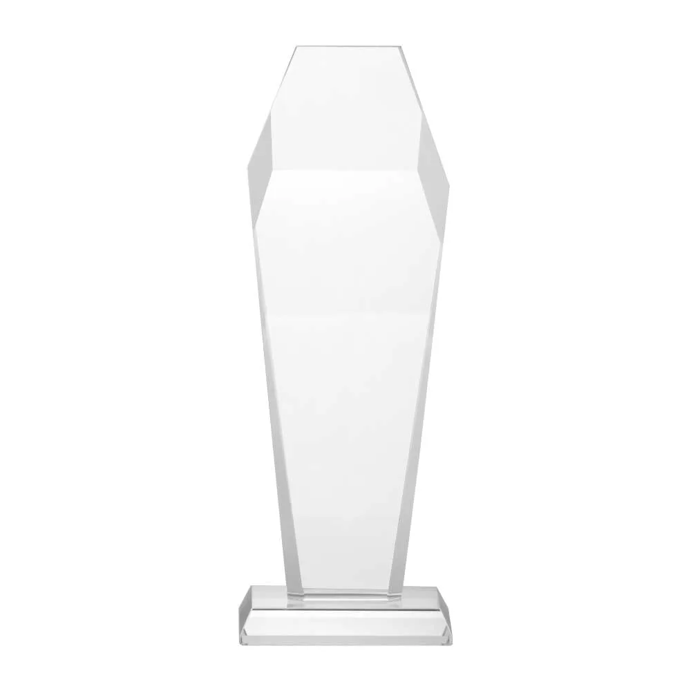 Tall Hexagon Crystal Award