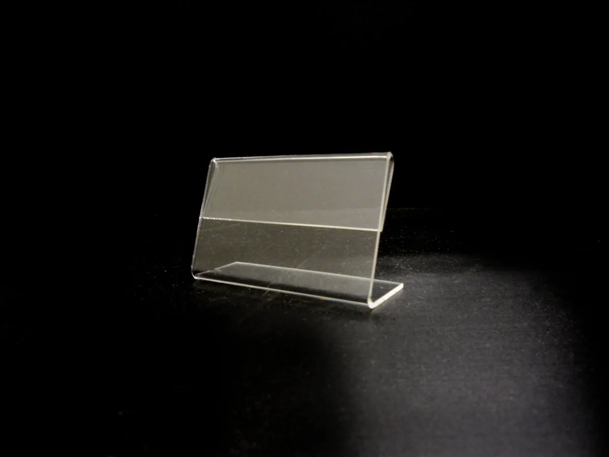 3.5 × 2 in Slanted Acrylic Sign Holder