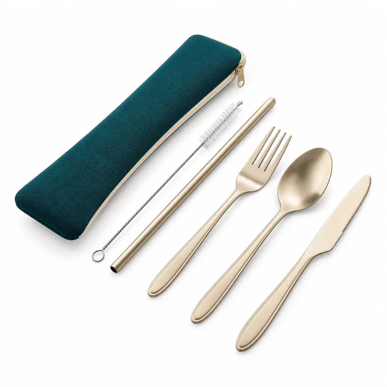 Reusable Cutlery & Straw Set